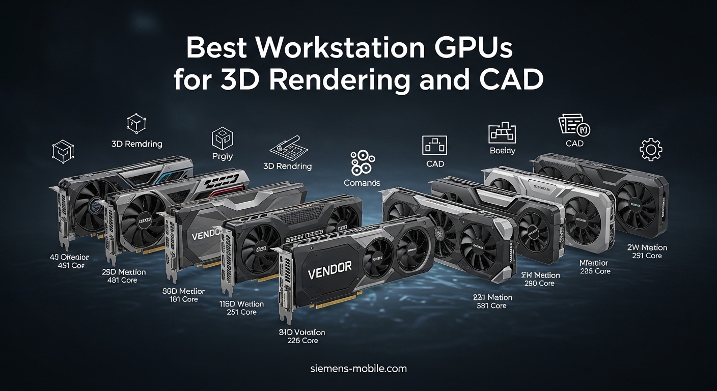 Best Workstation GPUs for 3D Rendering and CAD