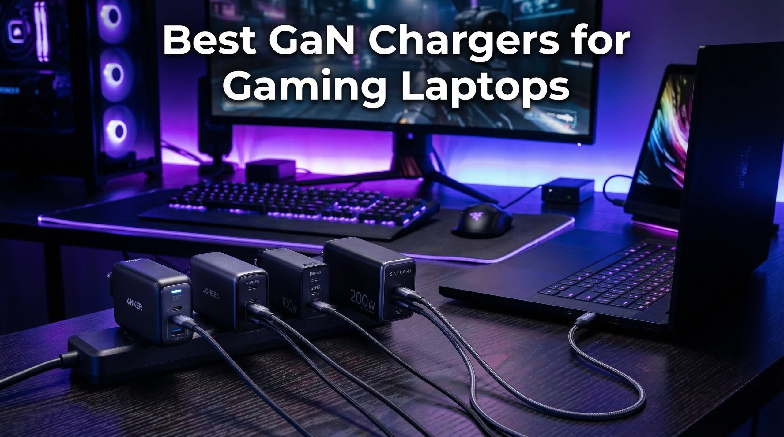 Best GaN chargers for gaming laptops