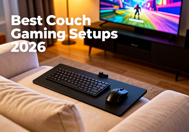 Best couch gaming keyboard and mouse setups