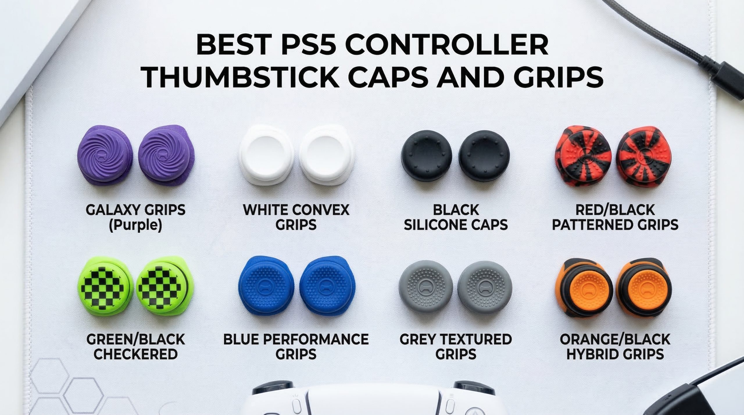 Best PS5 controller thumbstick caps and grips