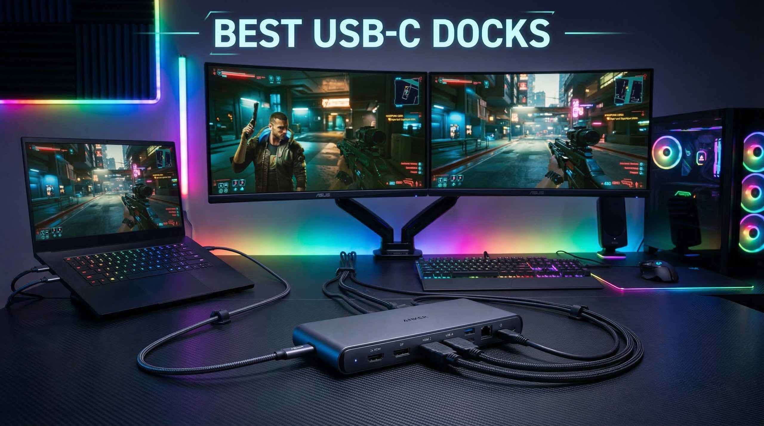 Best USB-C docking stations with dual HDMI for gaming laptops