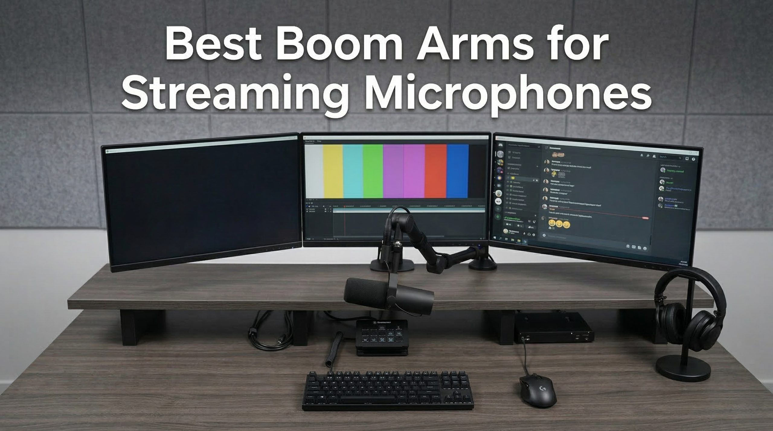 Best boom arms for streaming microphones