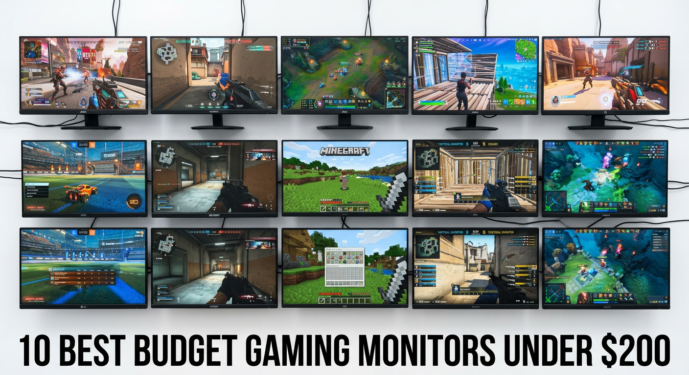 Best budget gaming monitors under $200