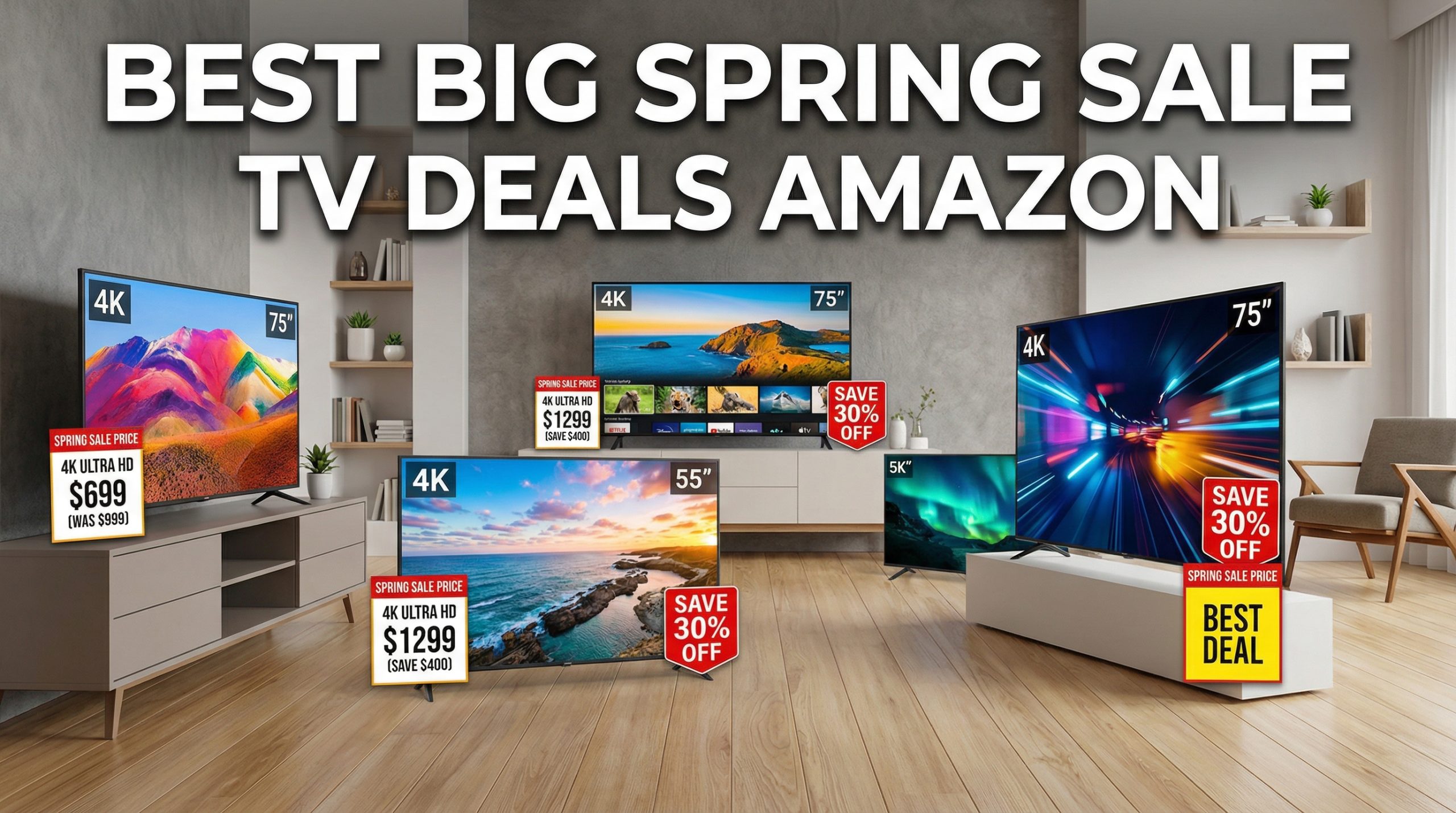 Best Big Spring Sale TV Deals on Amazon