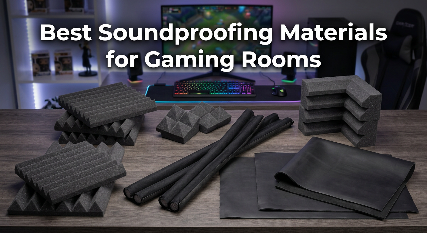 Best soundproofing materials for gaming rooms