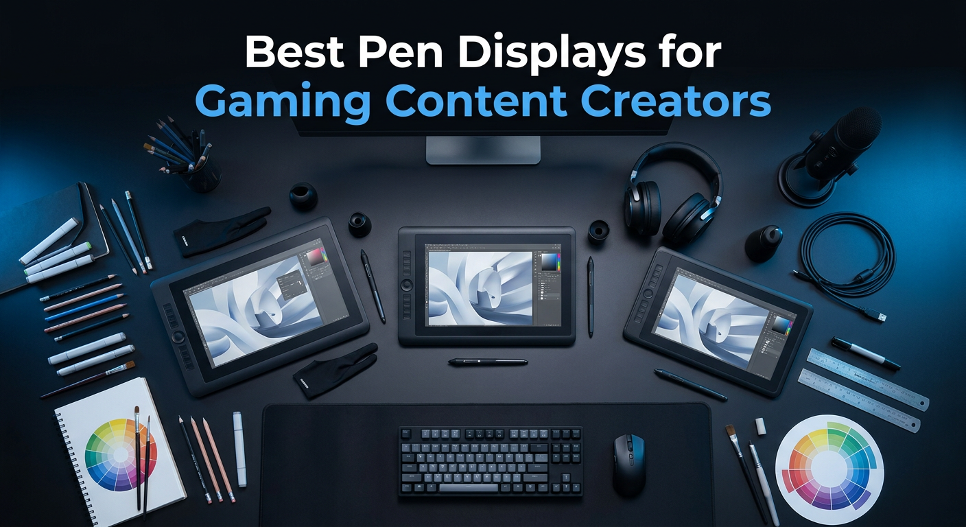 Best pen displays for gaming content creators