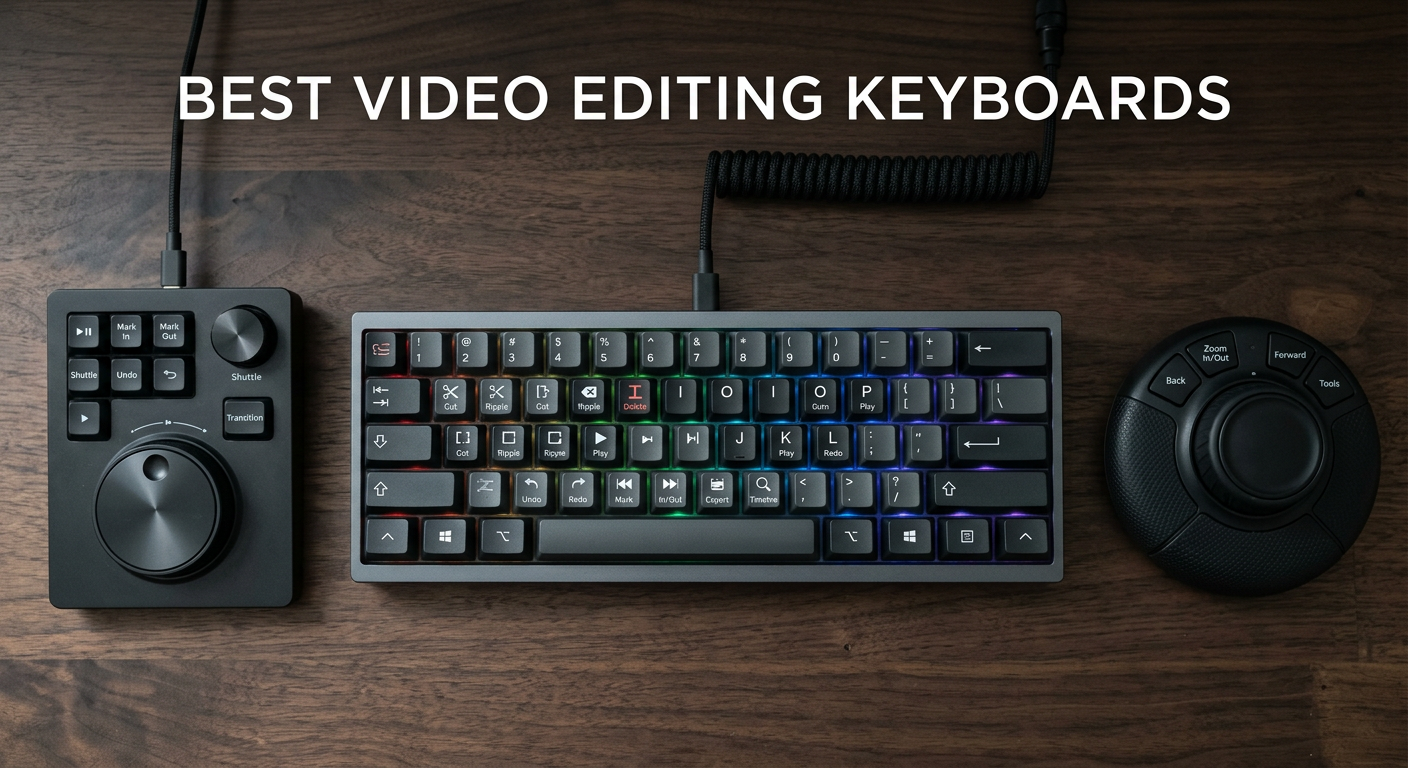Best video editing keyboards for content creators