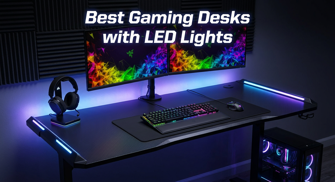 Best gaming desks with built-in LED lights