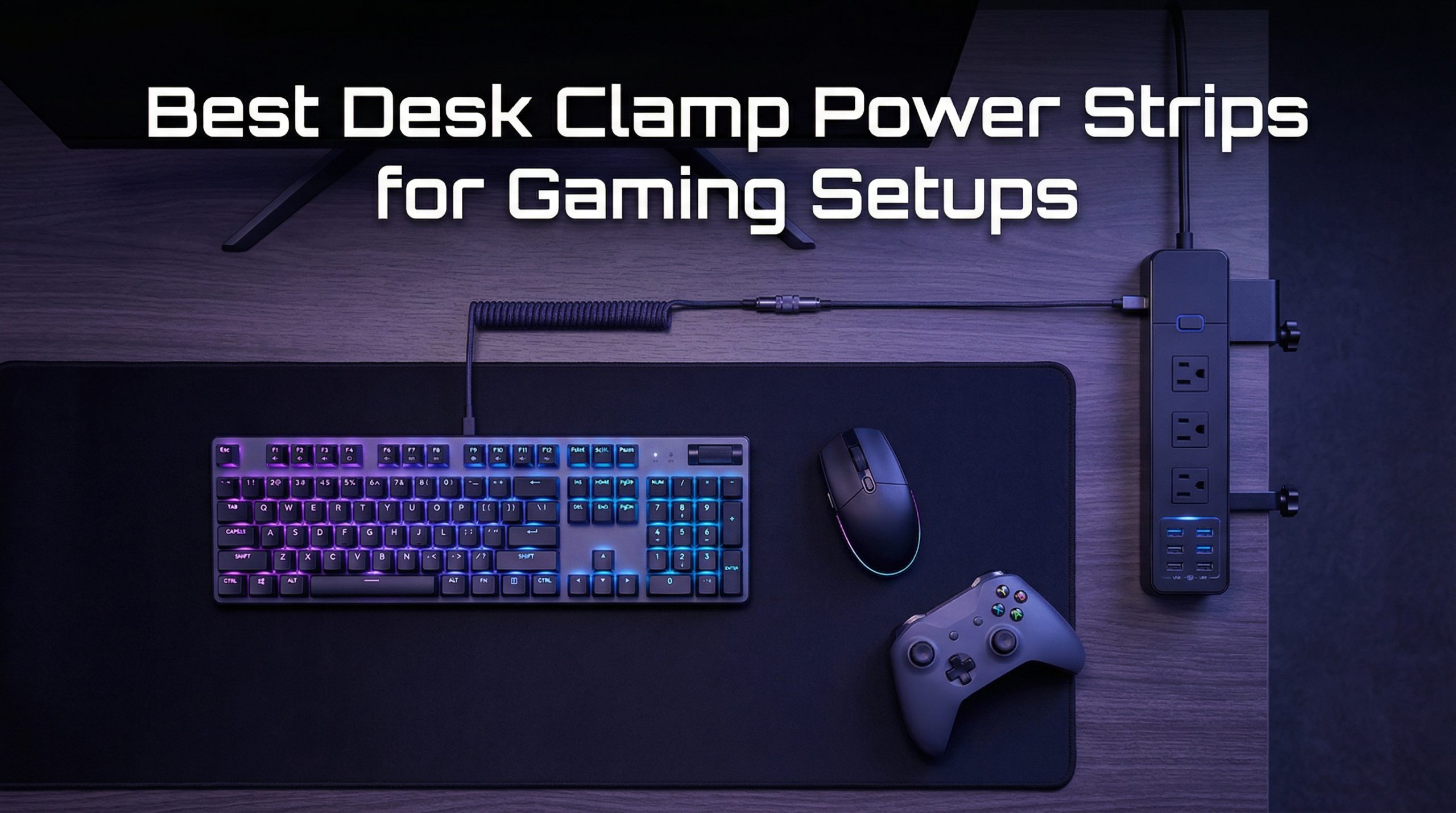 Best desk clamp power strips for gaming setups