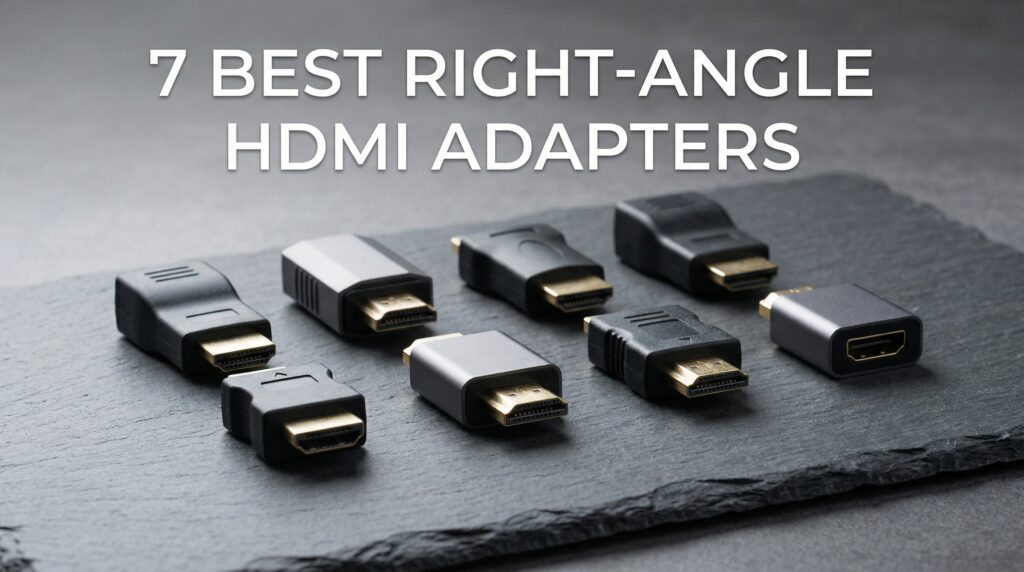 Best right-angle HDMI adapters for wall-mounted gaming