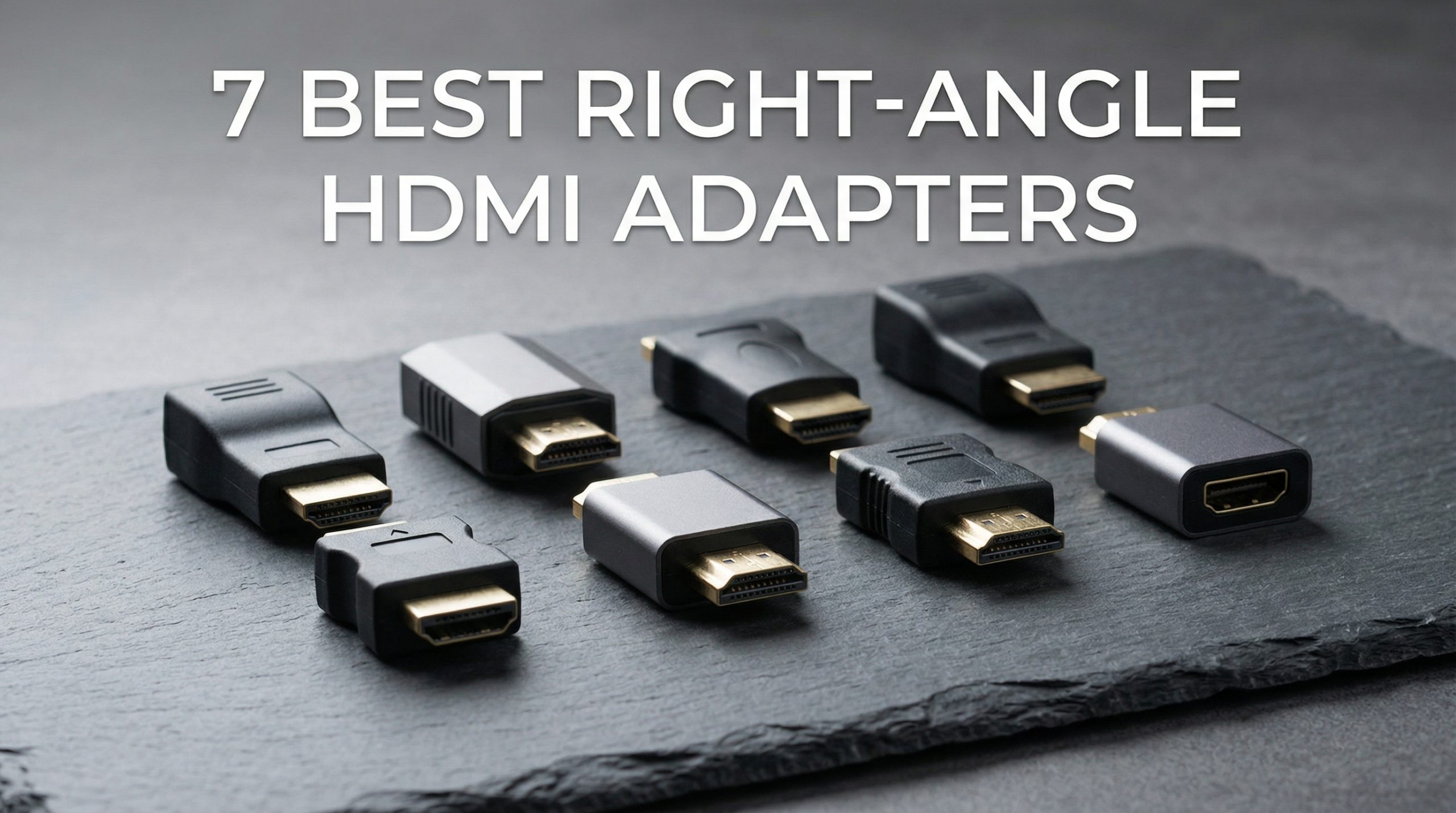 Best right-angle HDMI adapters for wall-mounted gaming