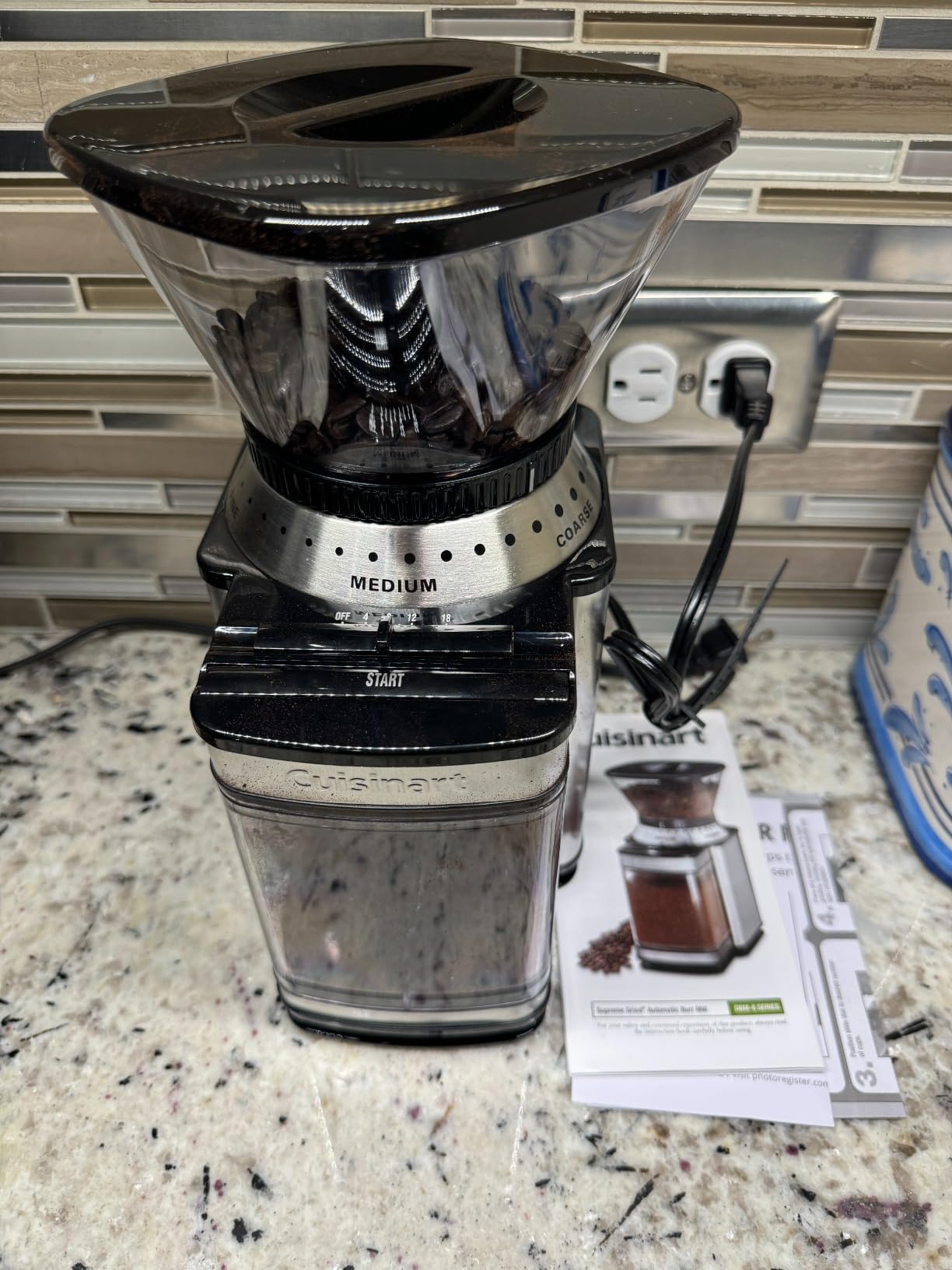 Cuisinart DBM-8P1 Electric Burr Coffee Grinder with 18-Position Grind Selector customer photo 2