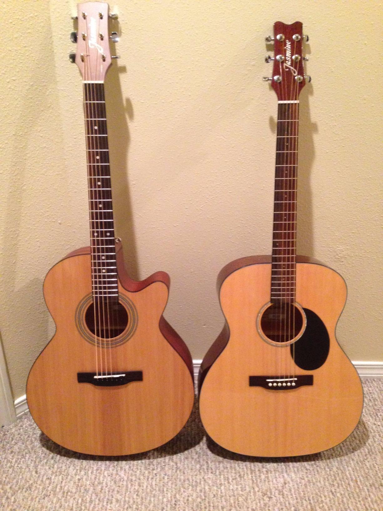 Jasmine S34C Orchestra Acoustic Guitar, Spruce Top, Sapele Back & Sides, Advanced X Bracing, Venetian Cutaway customer photo 2