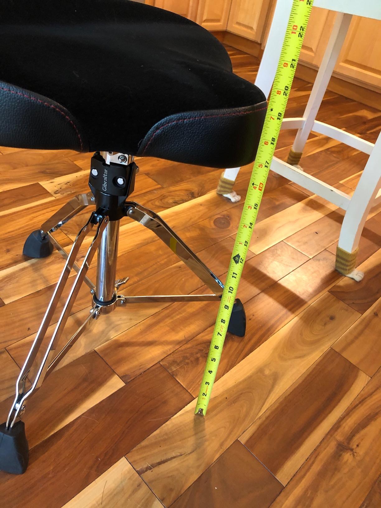Gibraltar Drum Throne with Adjustable Height Motorcycle Seat & Backrest 9000 Series (9608MB) customer photo 1