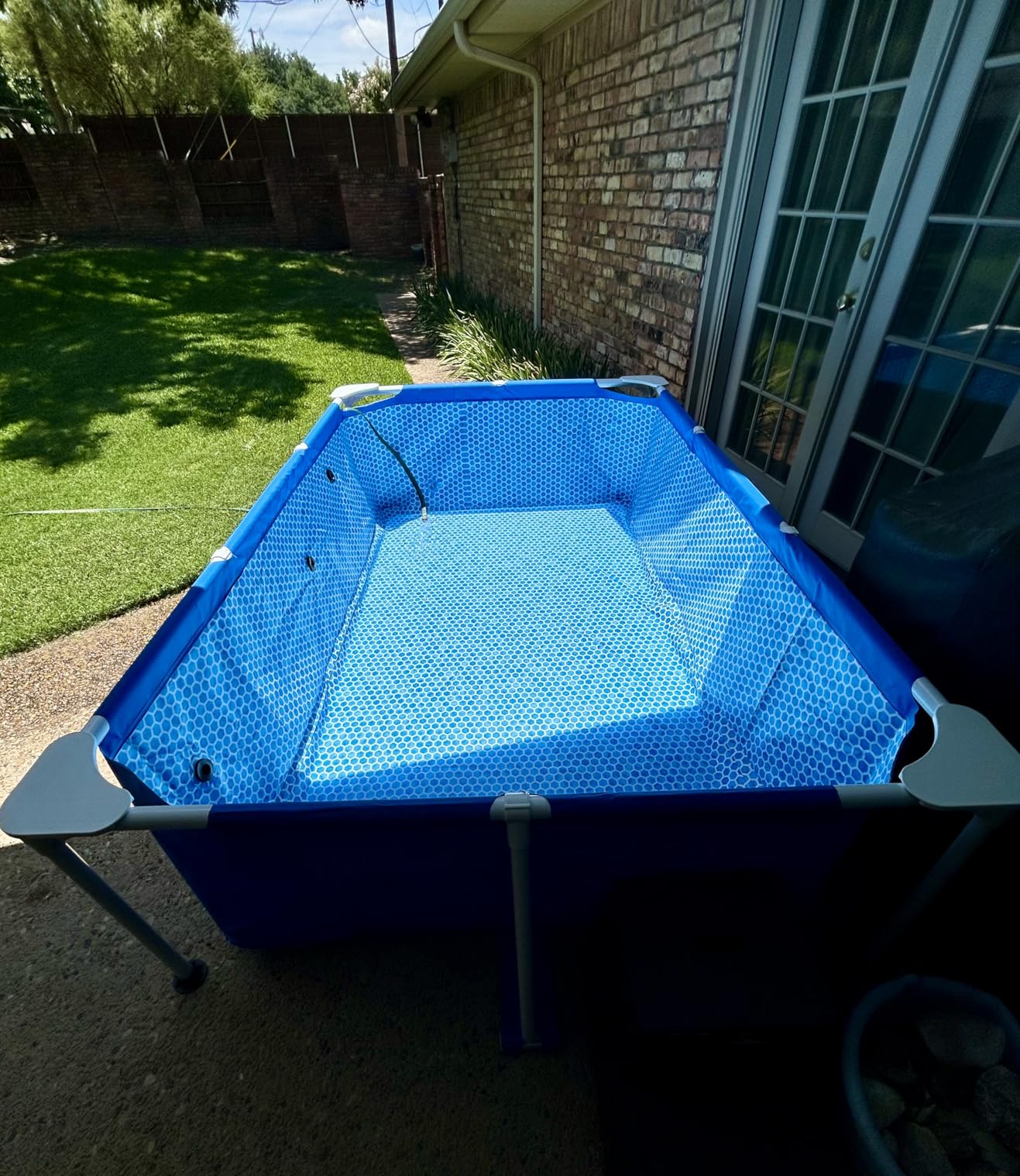 INTEX Rectangular Frame 14 ft 9 in x 7 ft 3 in x 33 in Above Ground Pool, Swimming Pool with Steel Frame, Pump Not Included customer photo 2