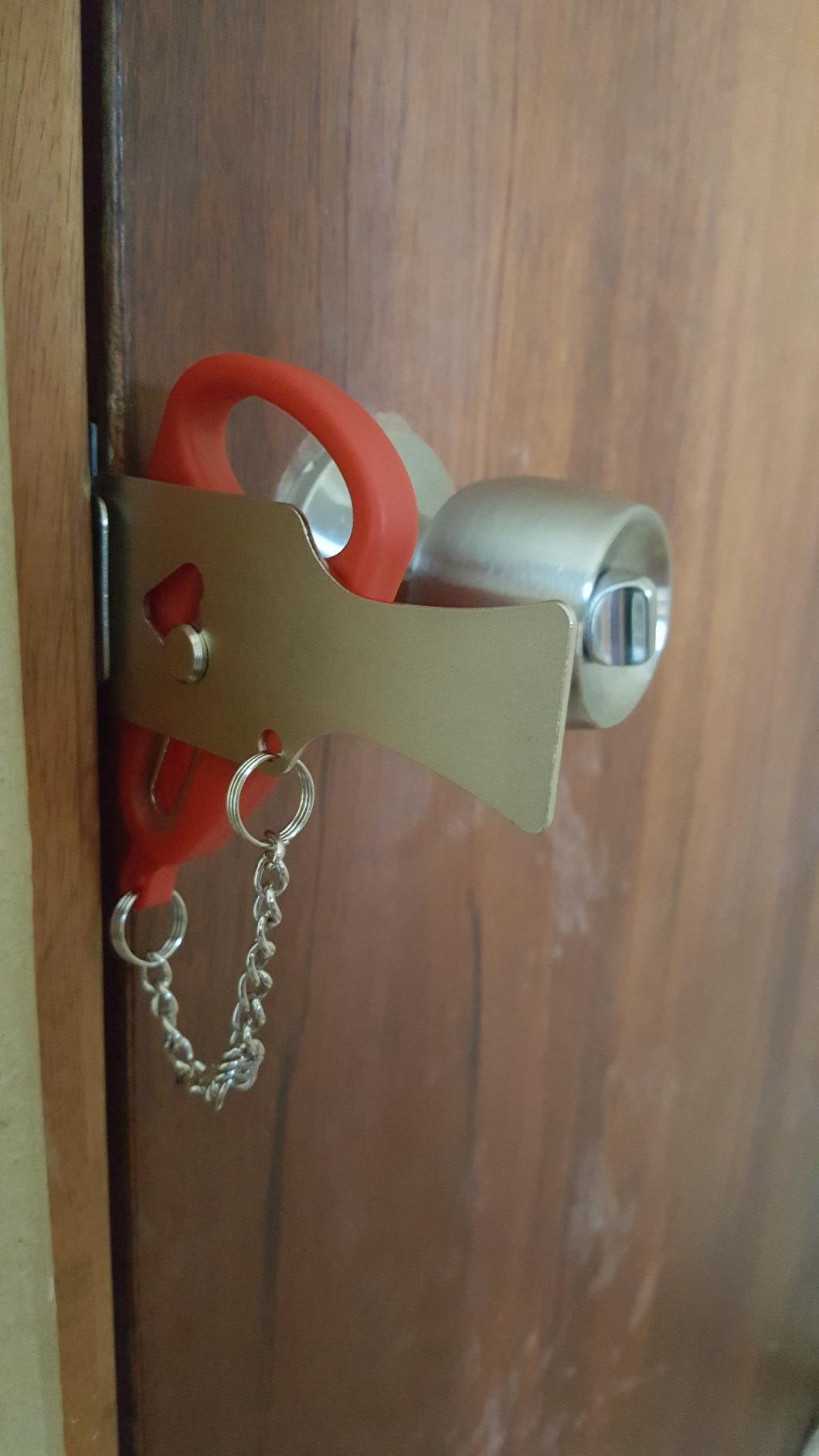 Addalock The Original Portable Door Lock for Travel & Home Security, Durable 1-Piece Door Latch Lock for Houses, Apartments, Hotels, Motels, Dorms & AirBnBs customer photo 2