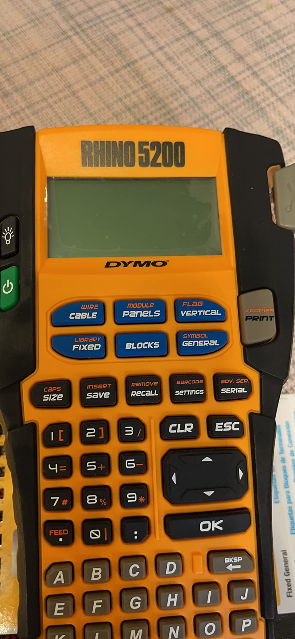 DYMO Industrial Label Maker Rhino 5200 Label Maker Time-Saving Hot Keys Prints Fast Durable For Job Sites and Heavy-Duty Labeling Jobs customer photo 2