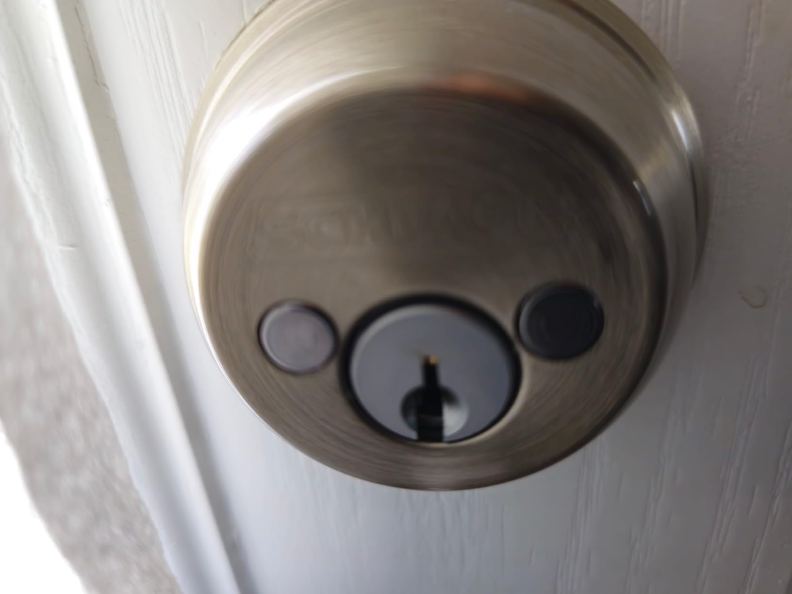 Schlage B60 N 619 Deadbolt, Keyed 1 Side, Highest Residential Security, Satin Nickel customer photo 1