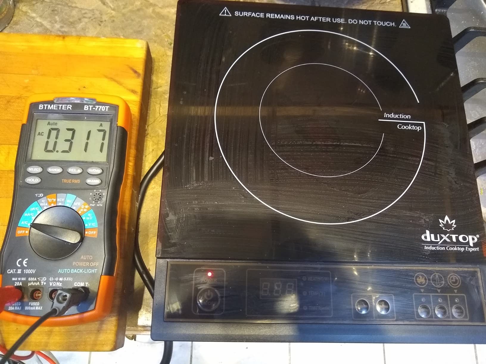 Duxtop 1800W Portable Induction Cooktop, Gold 8100MC/BT-180G3 customer photo 1