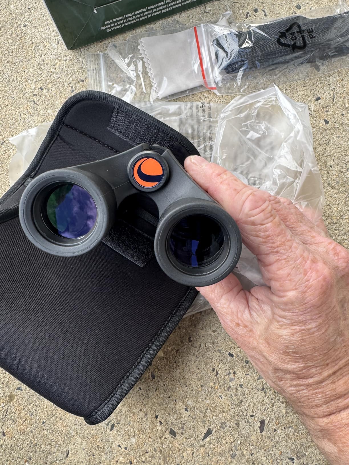 Celestron - Outland X 8x25 Binoculars - Ideal for Birding and Outdoors - 25mm Objective Lenses - Wide 8.2 Degrees Field of View - BaK-4 Prisms - Multi-Coated - Waterproof and Fogproof customer photo 1
