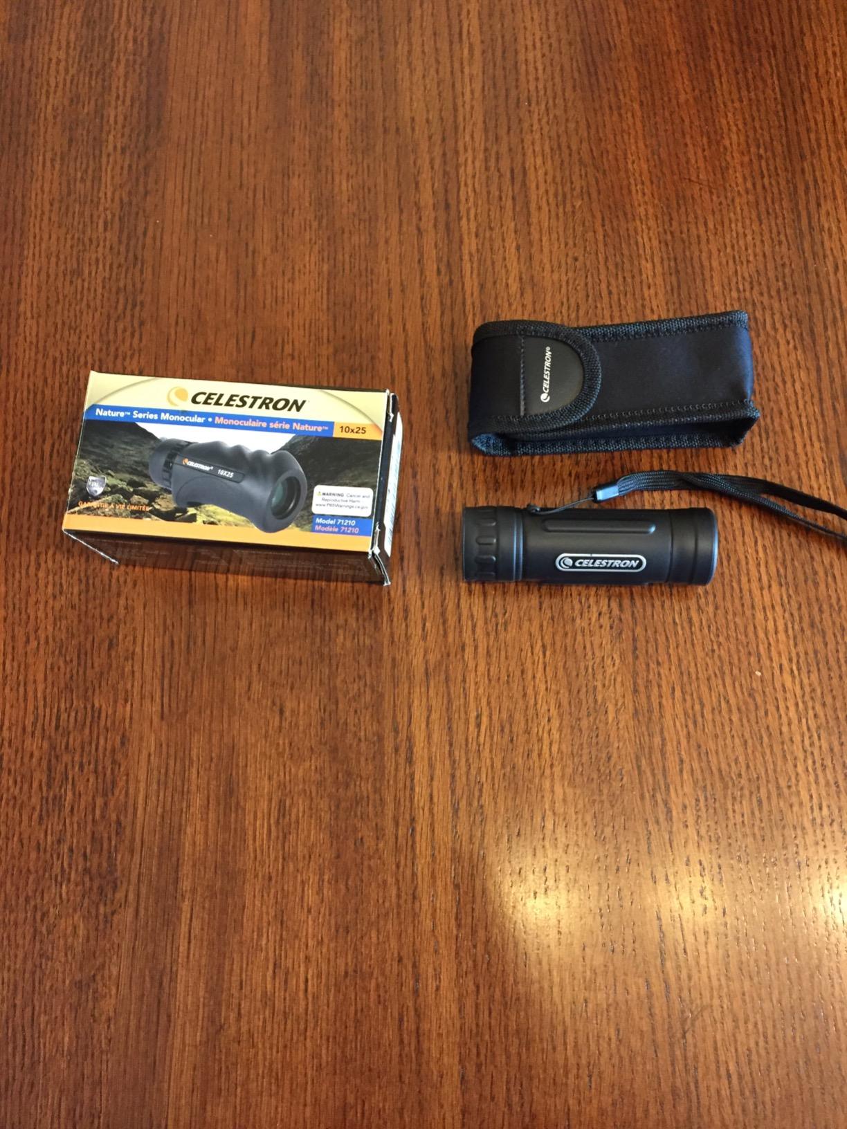 Celestron - Nature 10x25 Monocular - Ideal for Hiking and Wildlife Viewing - Multi-Coated Optics - 25mm Objective Lens - BaK-4 Prism - Twist-Up Eyecup - Waterproof & Fogproof customer photo 2