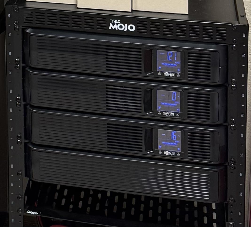 Tripp Lite SMART1500LCDXL 1500VA Rack Mount UPS Battery Backup with Expandable Run Time Option, 900W, 8 Outlets, Short Depth, 2U Rackmount UPS, AVR, LCD Screen customer photo 1