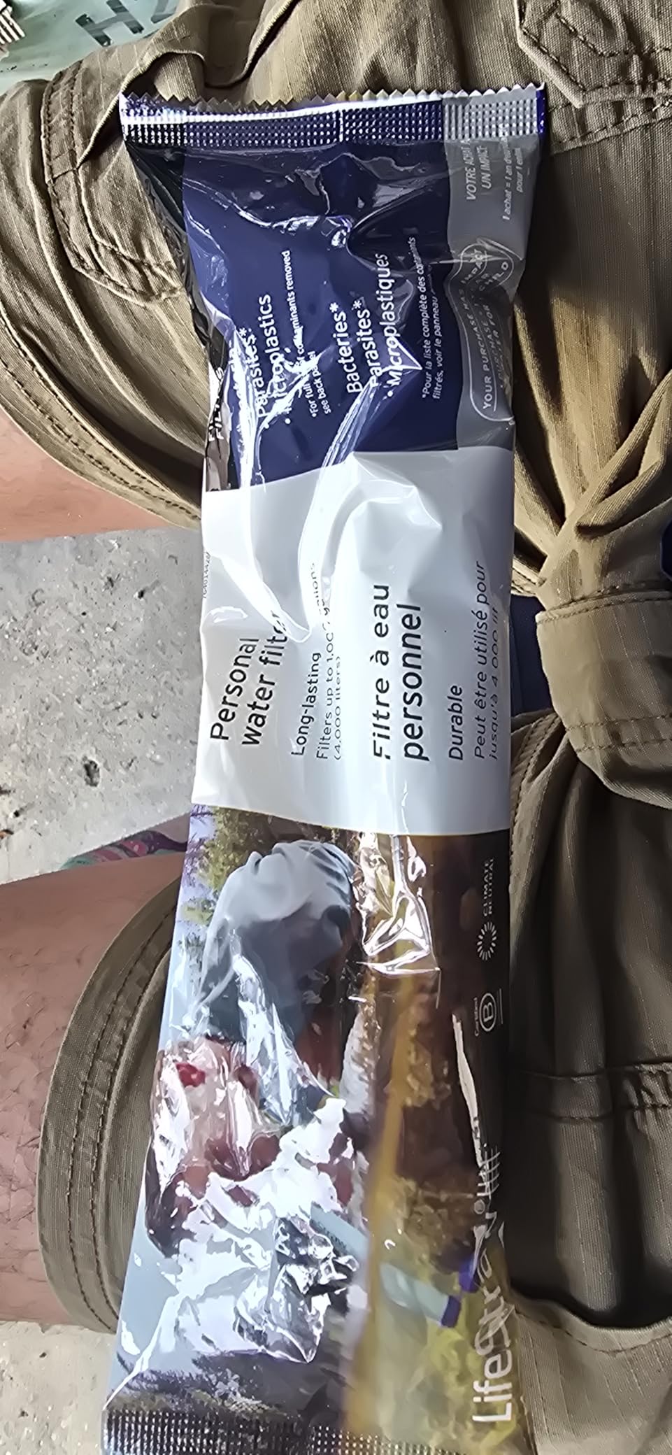 LifeStraw Personal Water Filter for Hiking, Camping, Travel, and Emergency Preparedness customer photo 1