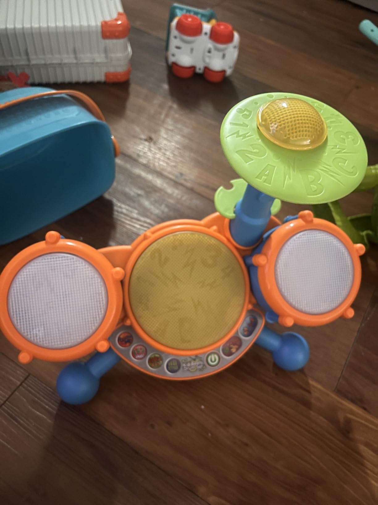 VTech KidiBeats Kids Drum Set, Orange customer photo 1