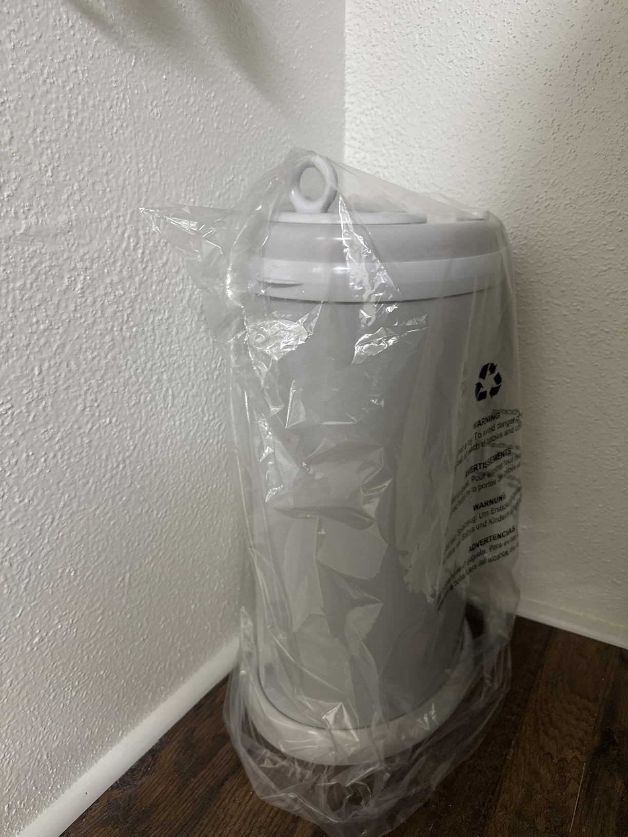 Ubbi Steel Diaper Pail, Odor Locking, No Special Bag Required, Award-Winning, Registry Must-Have, White customer photo 2