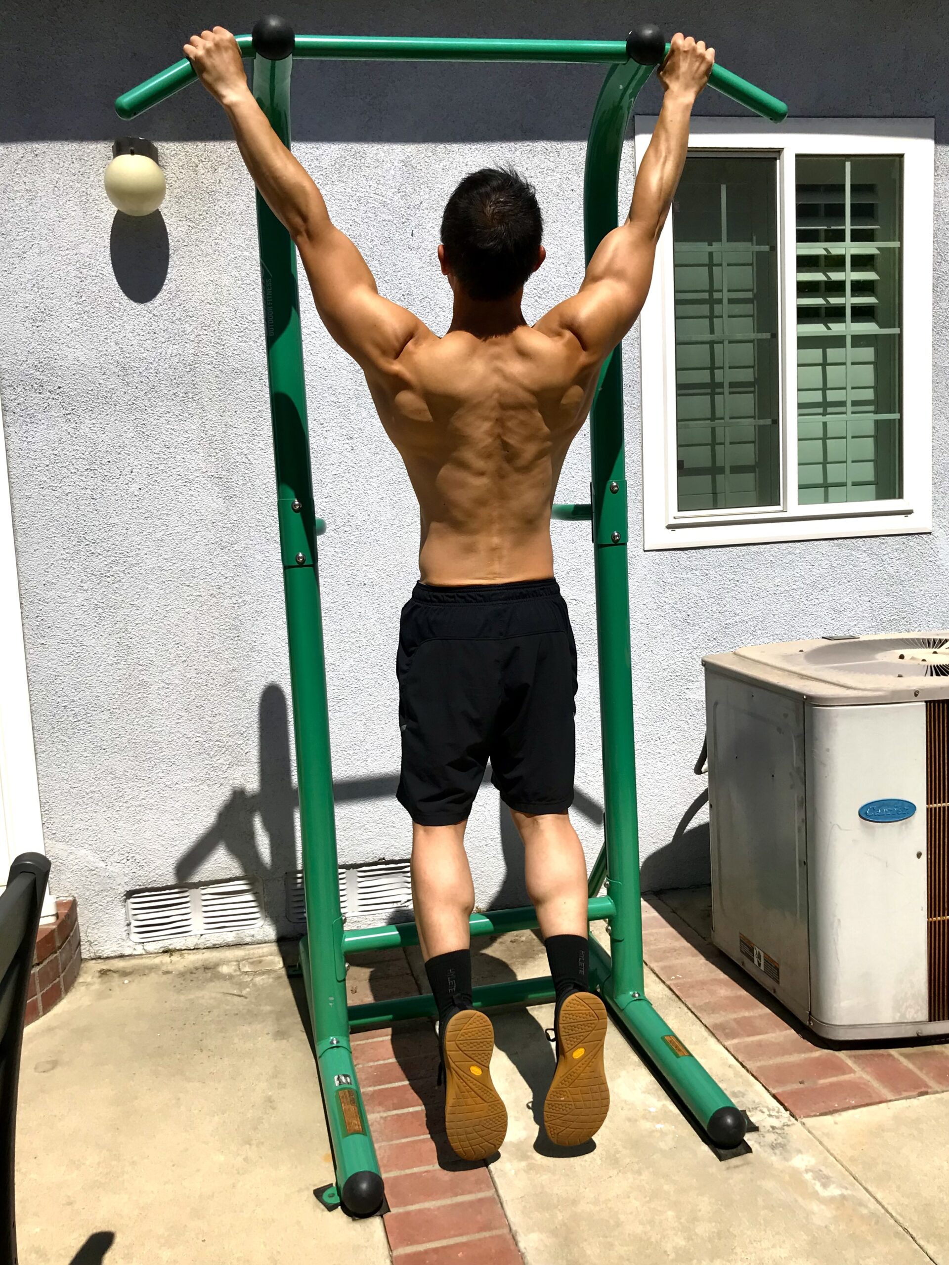 Stamina Pull Up Bar Tower & Dip Station, Free Standing Outdoor Home Gym Equipment, Adjustable and Portable Workout Stand for Calisthenics customer photo 1