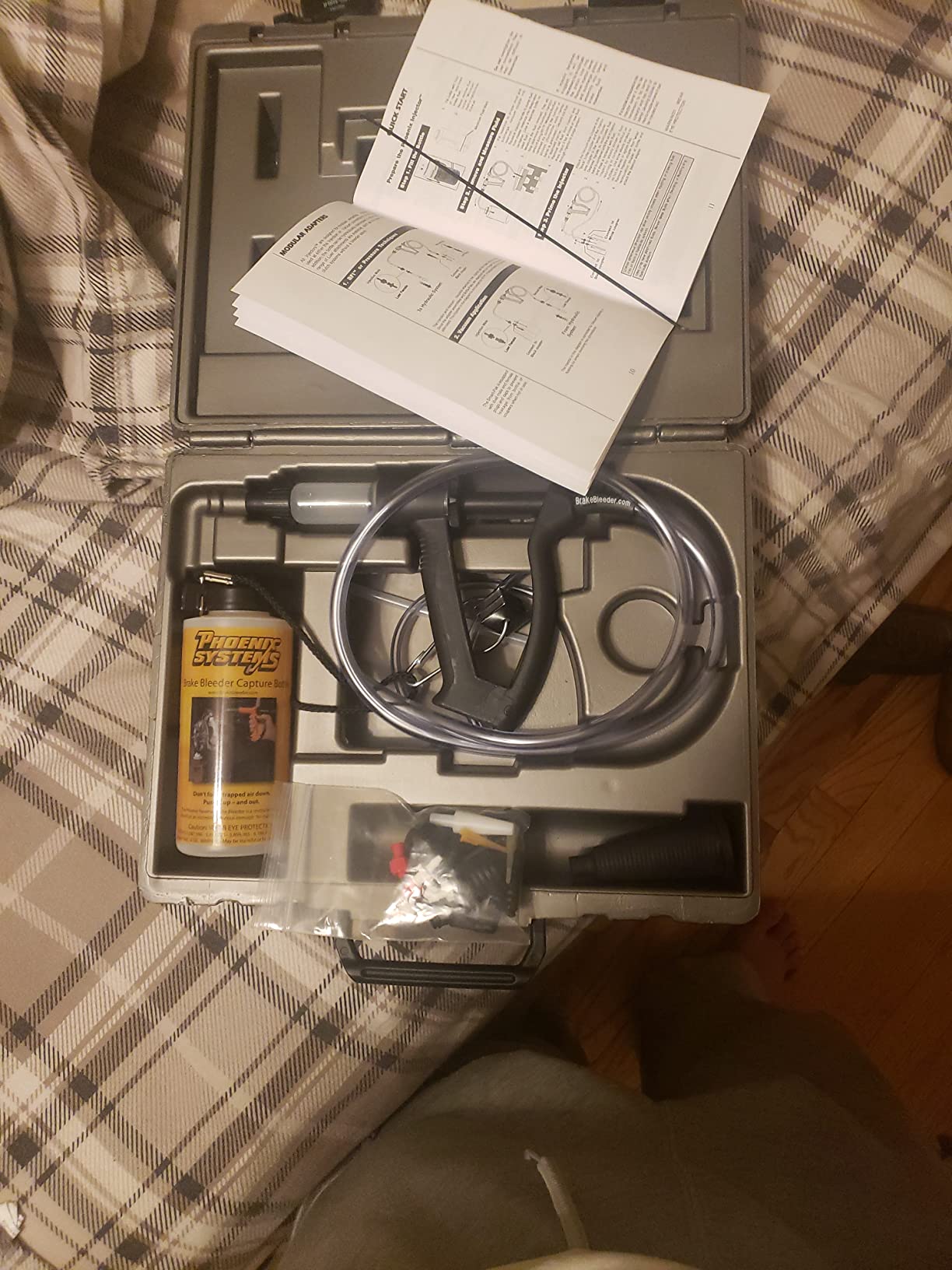 Phoenix Systems (2003-B) V-12 Reverse Brake & Clutch Bleeder Kit, Medium Duty One Person Bleeder, Hard Case customer photo 1