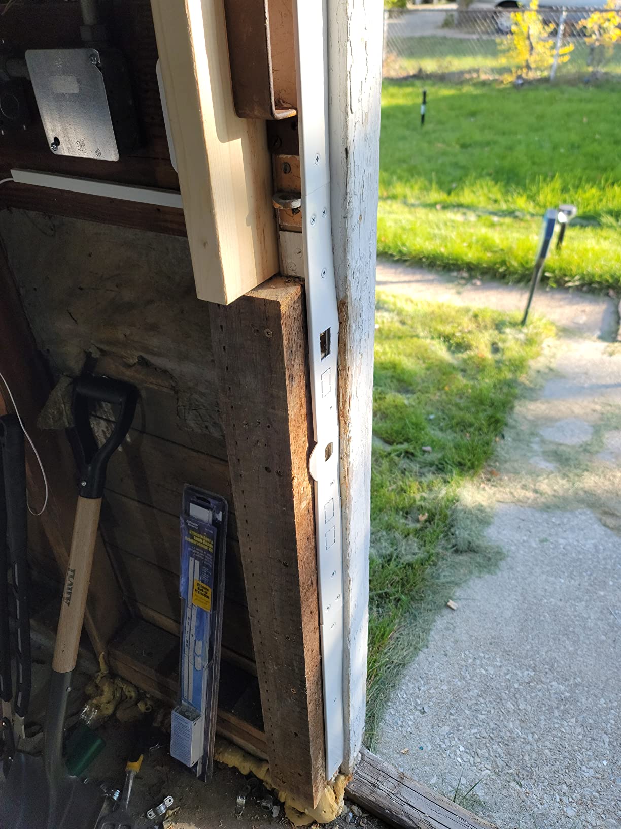 Prime-Line U 11026 Jamb Repair and Reinforcement Kit, 59-1/2 In. Installed, Steel Construction, White (1 Kit) customer photo 1
