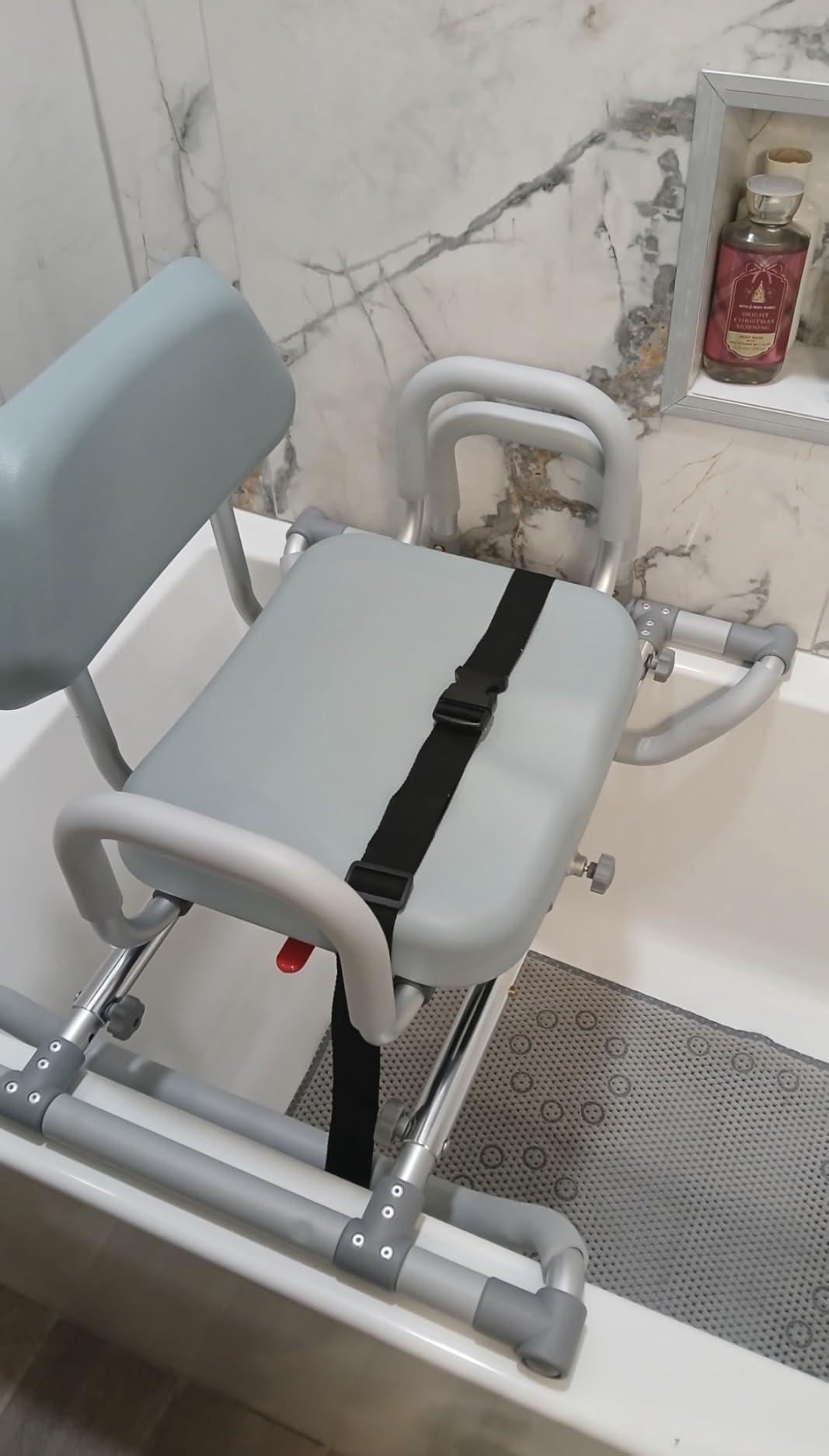 Platinum Health HydroSlide Sliding Shower Chair Swivel Seat for Bathtub customer photo 1