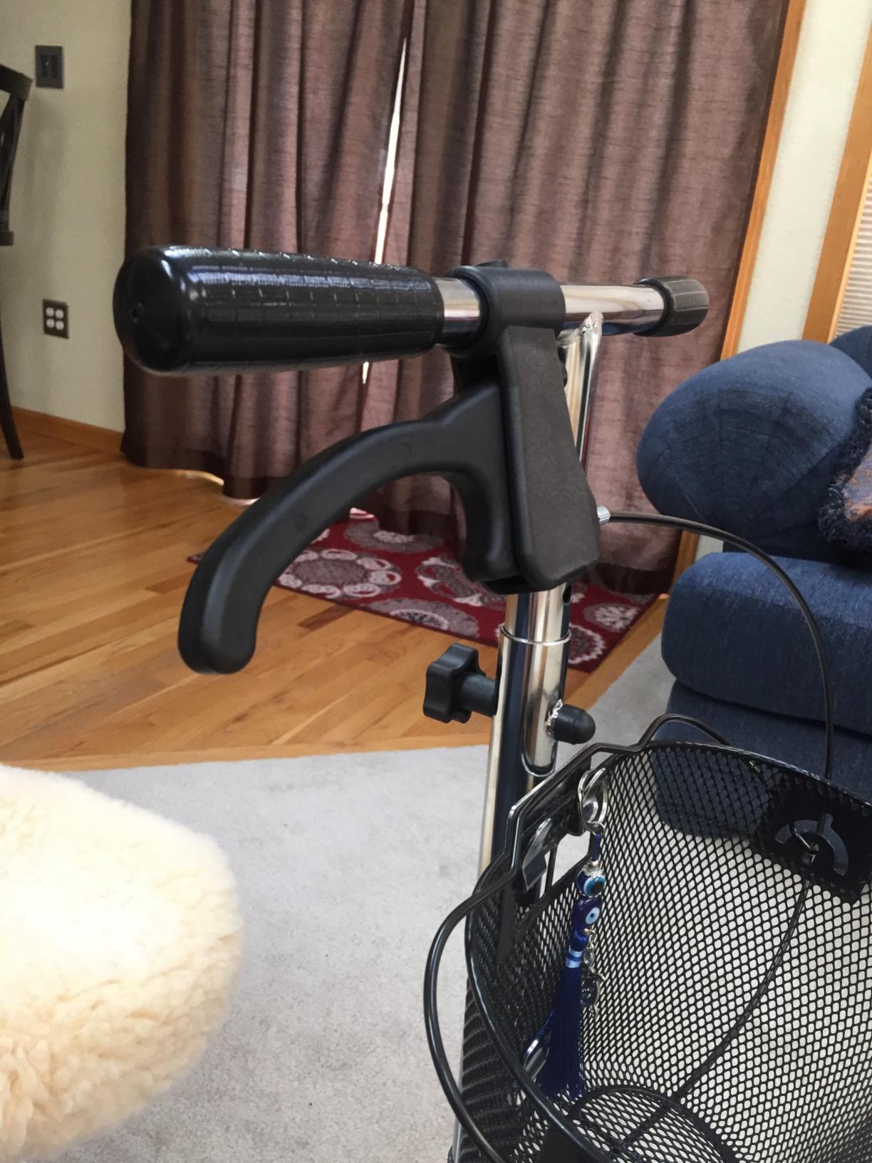 Roscoe Medical Knee Walker Scooter for Adults for Foot Surgery, Foldable Leg Scooter for Broken Foot, All Terrain Adjustable Knee Crutch Scooter, Burgundy customer photo 1