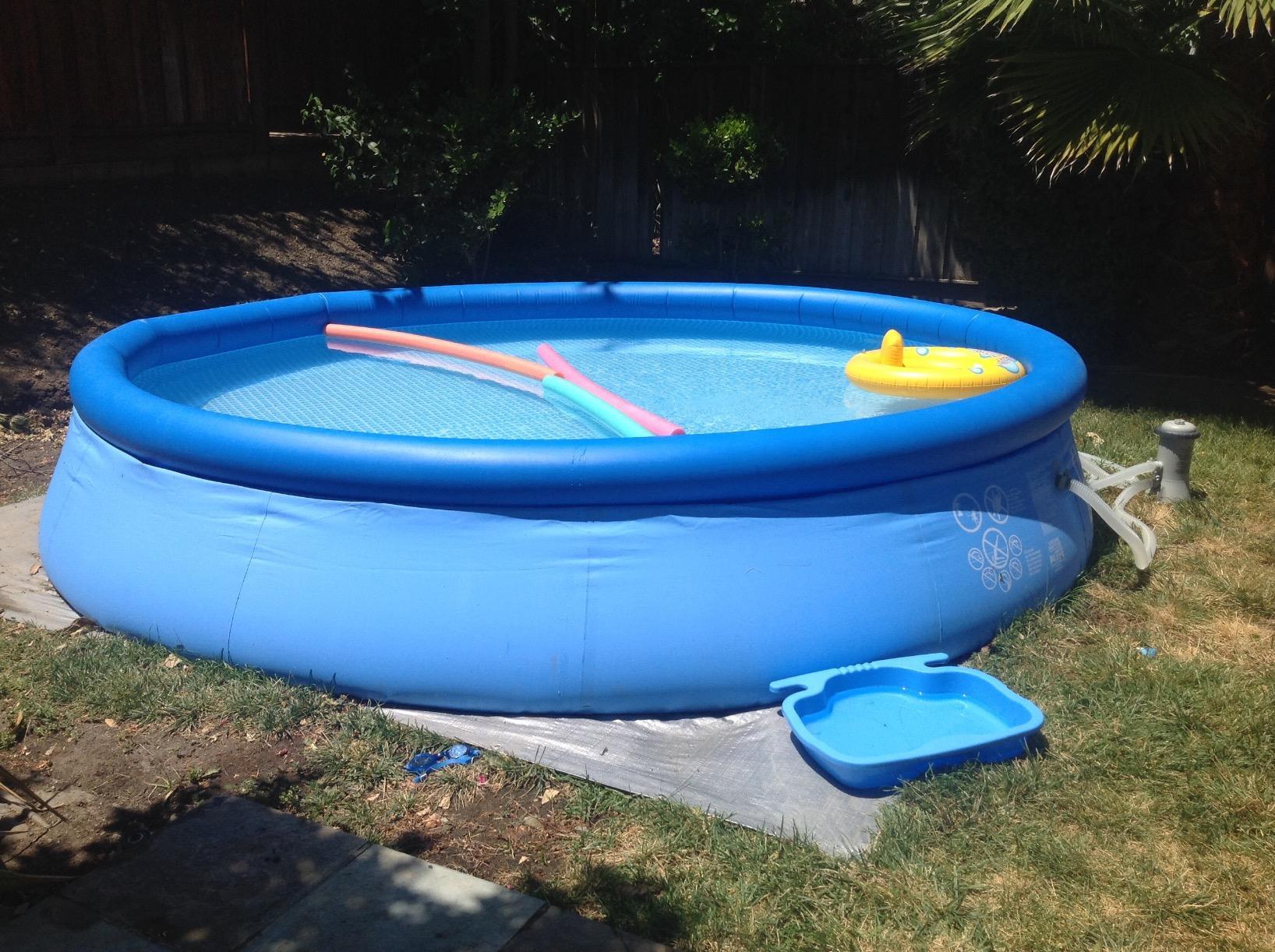 INTEX Easy Set 12 ft x 30in Above Ground Pool Set, Round Inflatable Swimming Pool with 530 GPH Cartridge Filter Pump and Type A Cartridge customer photo 1