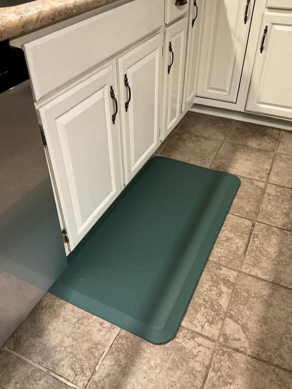 KANGAROO Thick Ergonomic Anti Fatigue Kitchen Mats for Floor, Cushioned Standing Office Desk Mat, Waterproof Scratch Resistant Topside, Supportive All Day Foot Comfort Padded Foam Rugs (20x32, Black) customer photo 1
