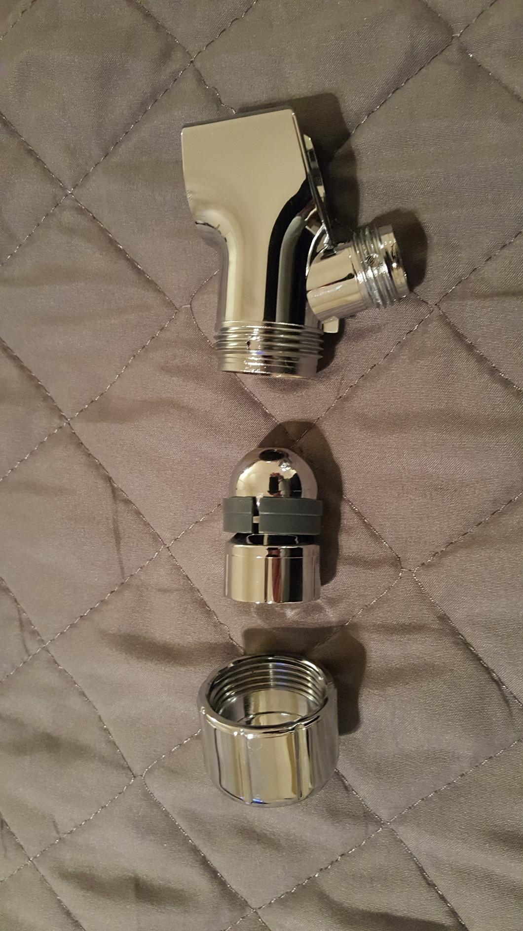High Pressure Handheld Shower Head with Powerful Shower Spray against Low Pressure Water Supply Pipeline, Multi-functions, w/ 79'' Hose, Bracket, Chrome Finish customer photo 1