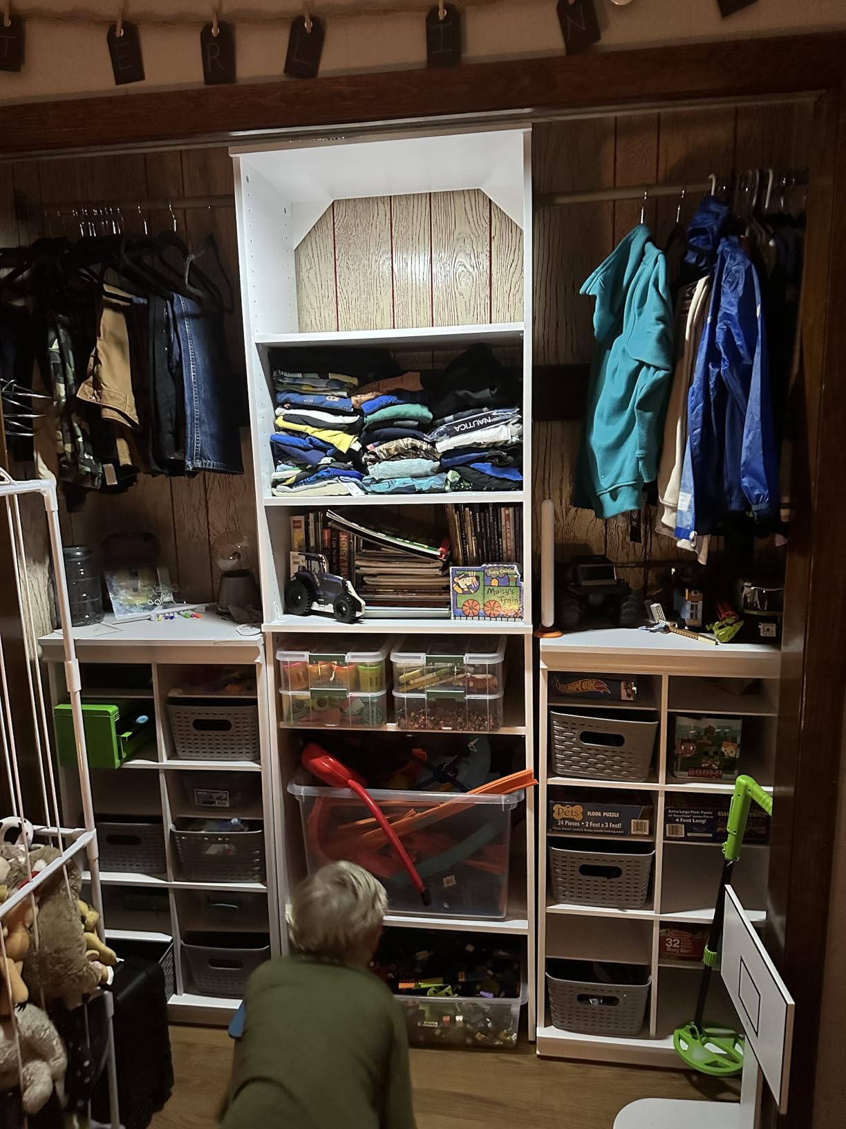 ClosetMaid SuiteSymphony Wood Closet Organizer System, 25-Inch Starter Kit with Tower and 3 Hang Rods and Shelving customer photo 2