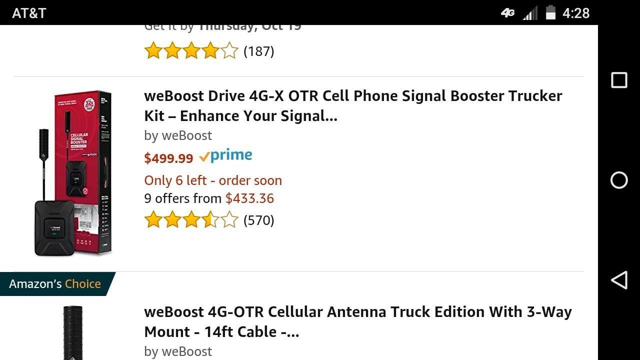 Drive 4G-X OTR (470210) Truck Cell Phone Signal Booster | U.S. Company | All Networks & Carriers - Verizon, AT&T, T-Mobile, Sprint & More | FCC Approved customer photo 1