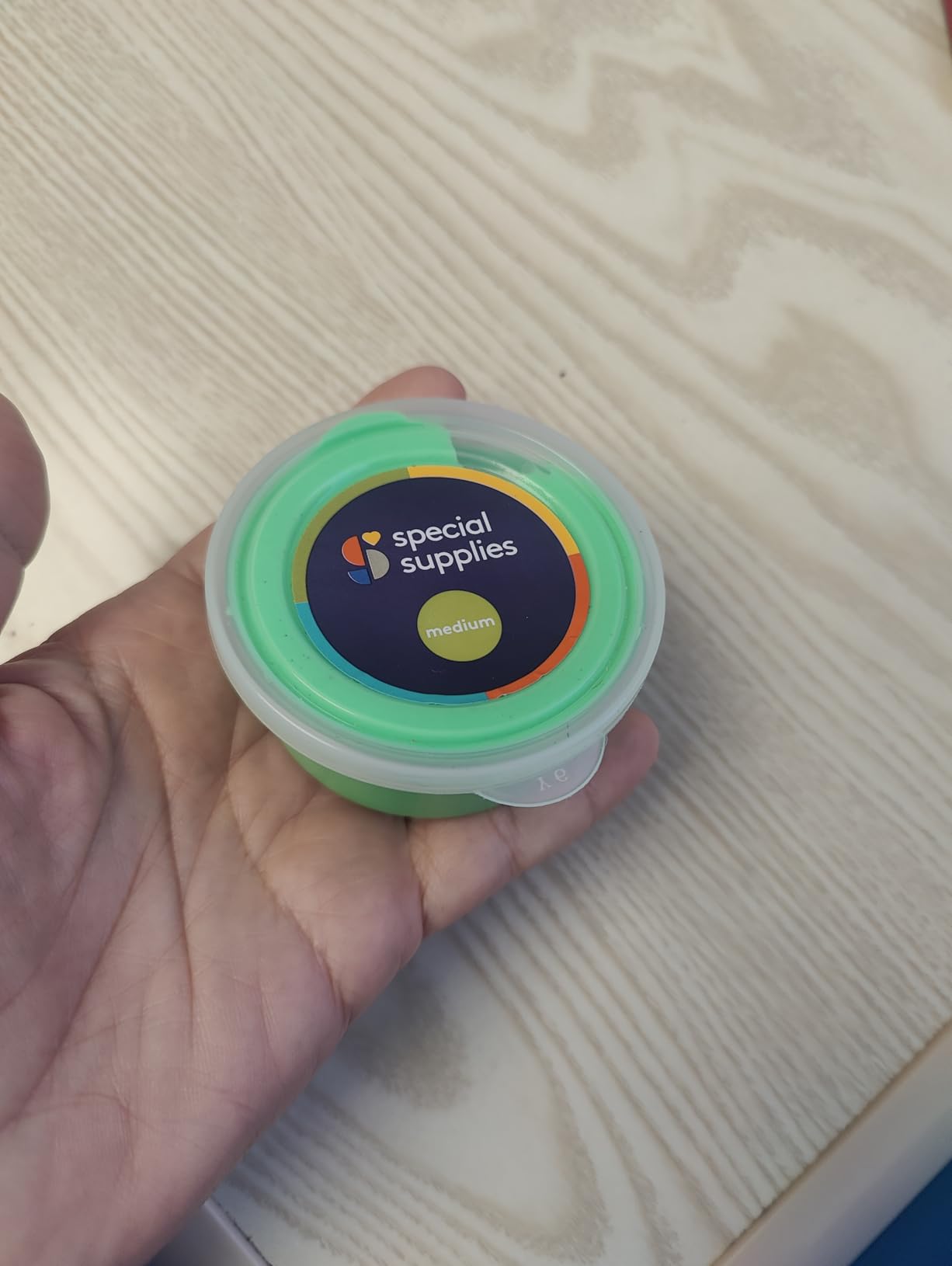 Special Supplies Therapy Putty for Teens and Adults - Resistive Hand Exercise Stress Relief Therapy Putty Kit, Set of 4 Strengths, Three Ounces of Each Putty (Primary Colors) customer photo 1