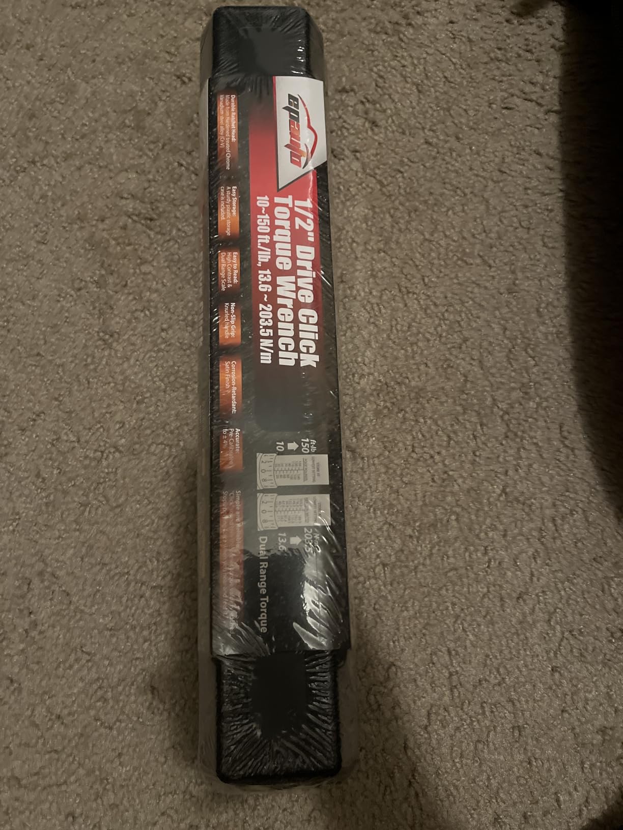 EPAuto 1/2-inch Drive Click Torque Wrench, 10-150 ft/lb, 13.6-203.5 N/m customer photo 2
