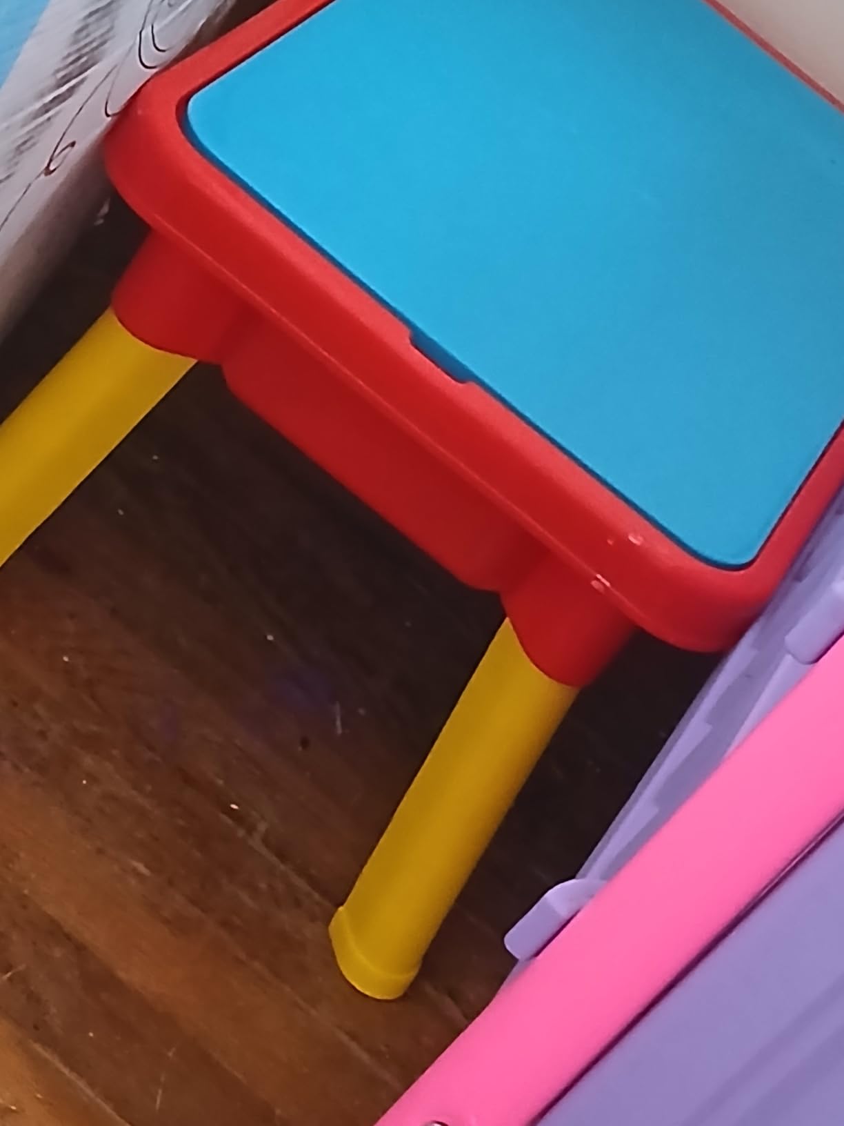 Toddler Sensory Kids Table with Lid | Sensory Bin | Kidoozie | Mega Block Compatible Lid | Indoor Outdoor Use, Red, G02521 17 x 12.5 x 11 inches customer photo 2