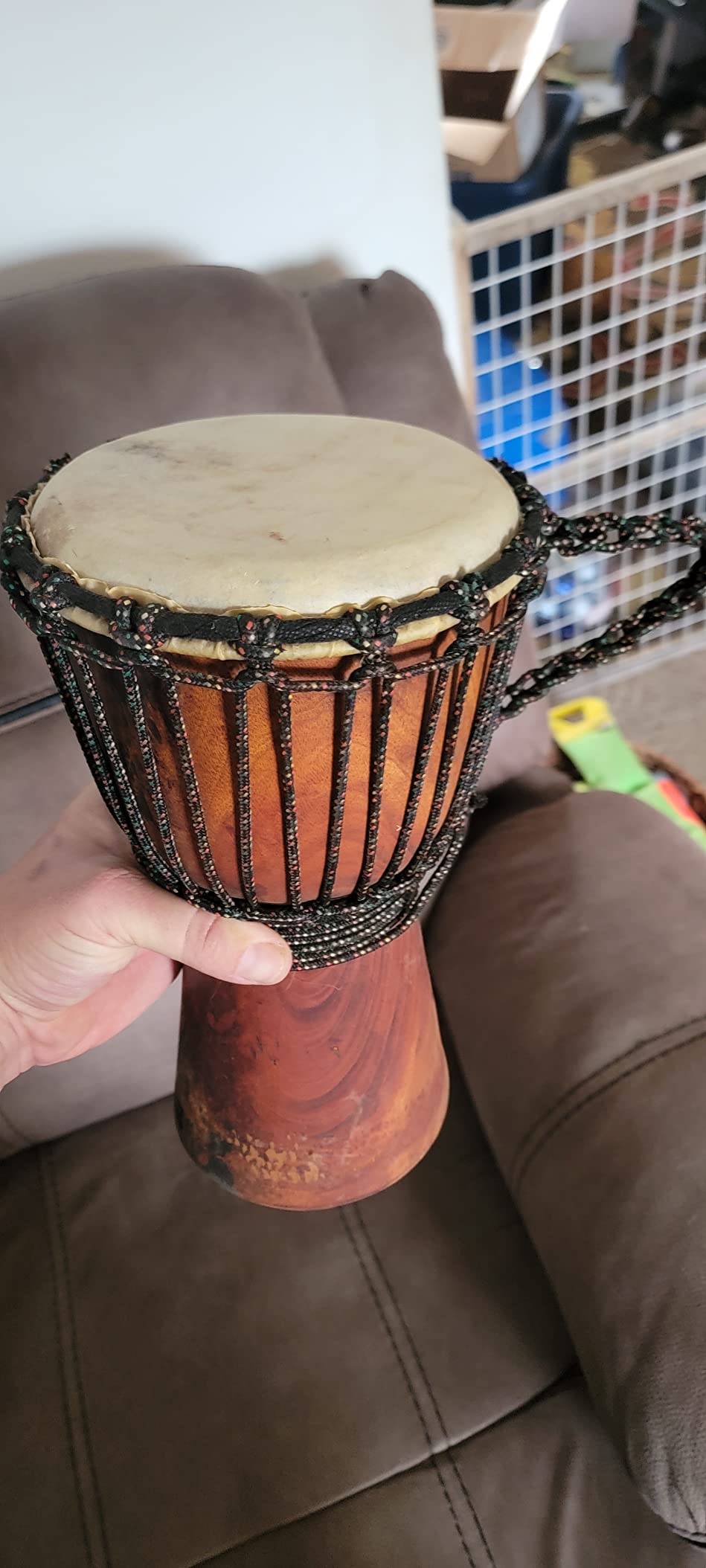 Djembe Beginner Plain, 10'' tall, 5-6'' head customer photo 2