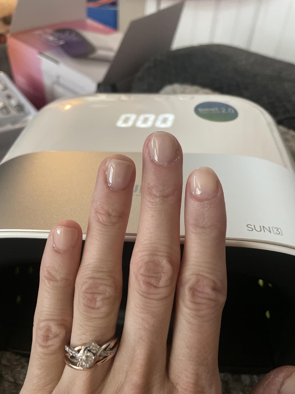 SUNUV SUN3 Professional UV Light for Gel Nails, LED Nail Lamp for Gel Polish with 4-Timer and Sensor, 39 PCS LED Beads, UV Dryer for Salon Home Gift for Woman Mom Girl customer photo 2