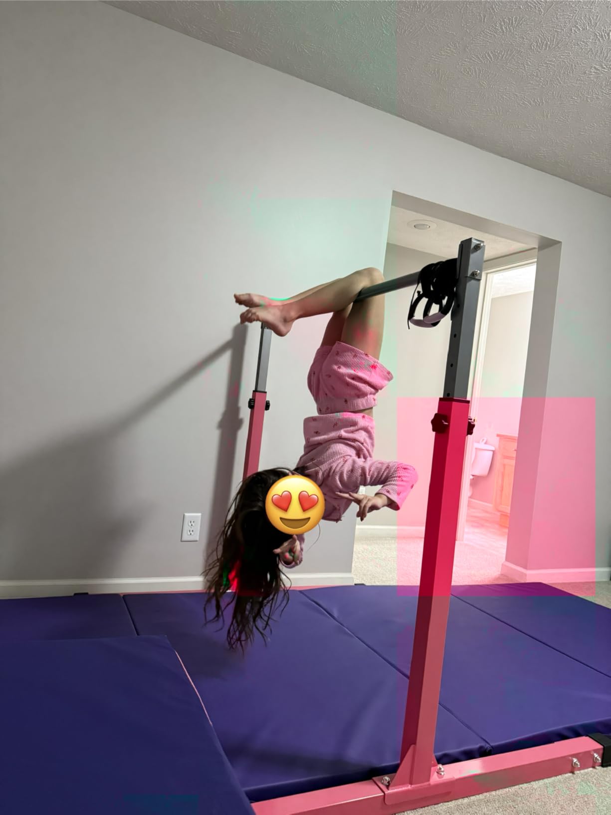 BalanceFrom 10x4 Feet 4-Panel Folding Gymnastics Mat - 2-Inch Thick Pad with Vinyl Surface and Carrying Handles customer photo 1