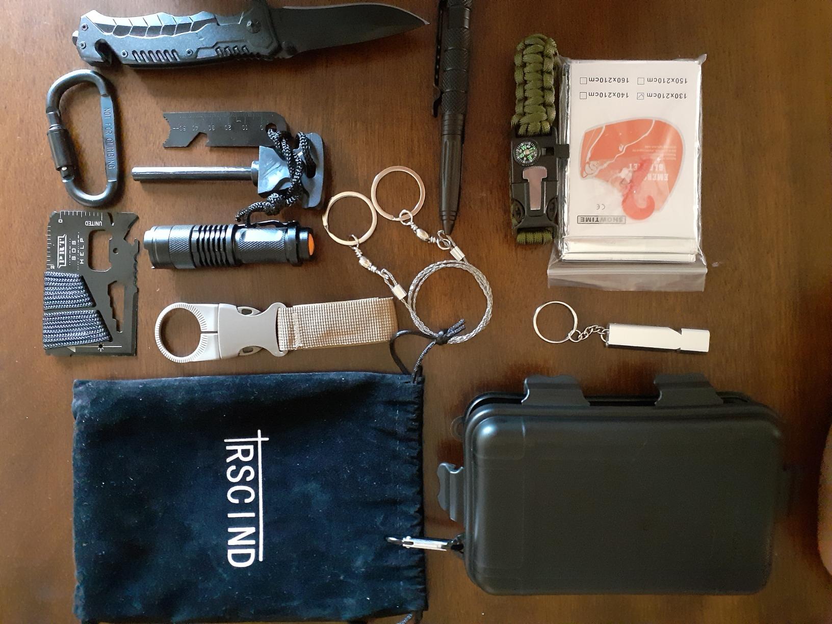 Gifts for Men Dad Husband Him Fathers Day, Survival Kit, Emergency Survival Gear and Equipment 14 in 1, Anniversary Birthday Gifts for Him Boyfriend, Hunting Fishing Camping Accessories, Cool Gadget customer photo 1