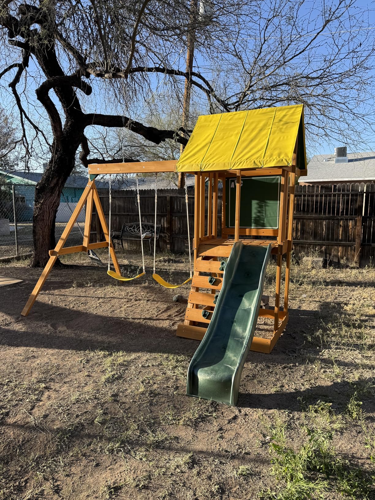 KidKraft Appleton Wooden Swing Set, (Amazon Exclusive) customer photo 2