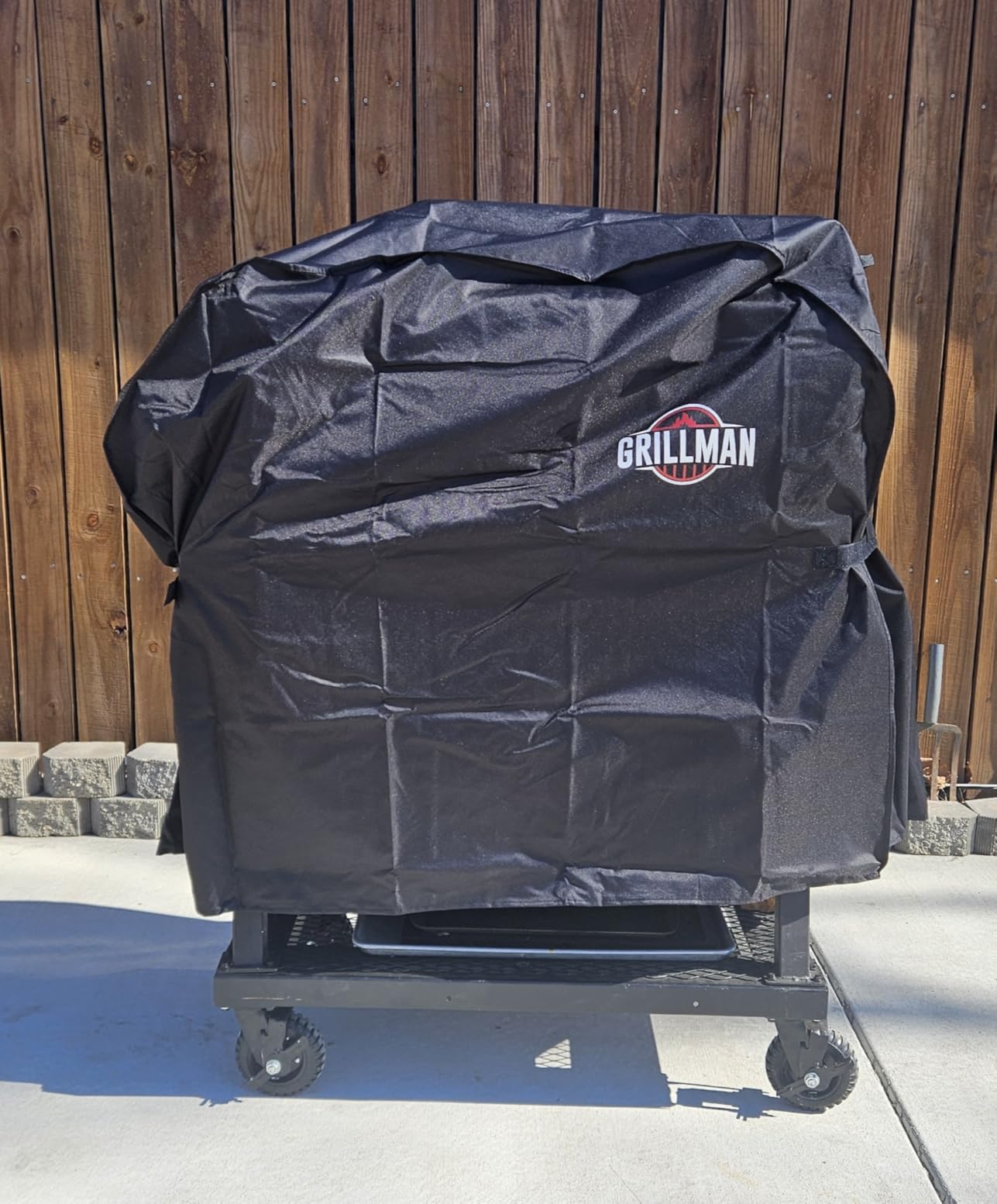 Grillman Grill Cover, BBQ Outdoor Grill Covers, Charcoal, Gas Grills, Waterproof, Rip-Proof, Weather-Resistant, Anti-UV, Barbecue Cover for Weber, Genesis, Charbroil, Nexgrill, etc (Black, 58 Inch) customer photo 1