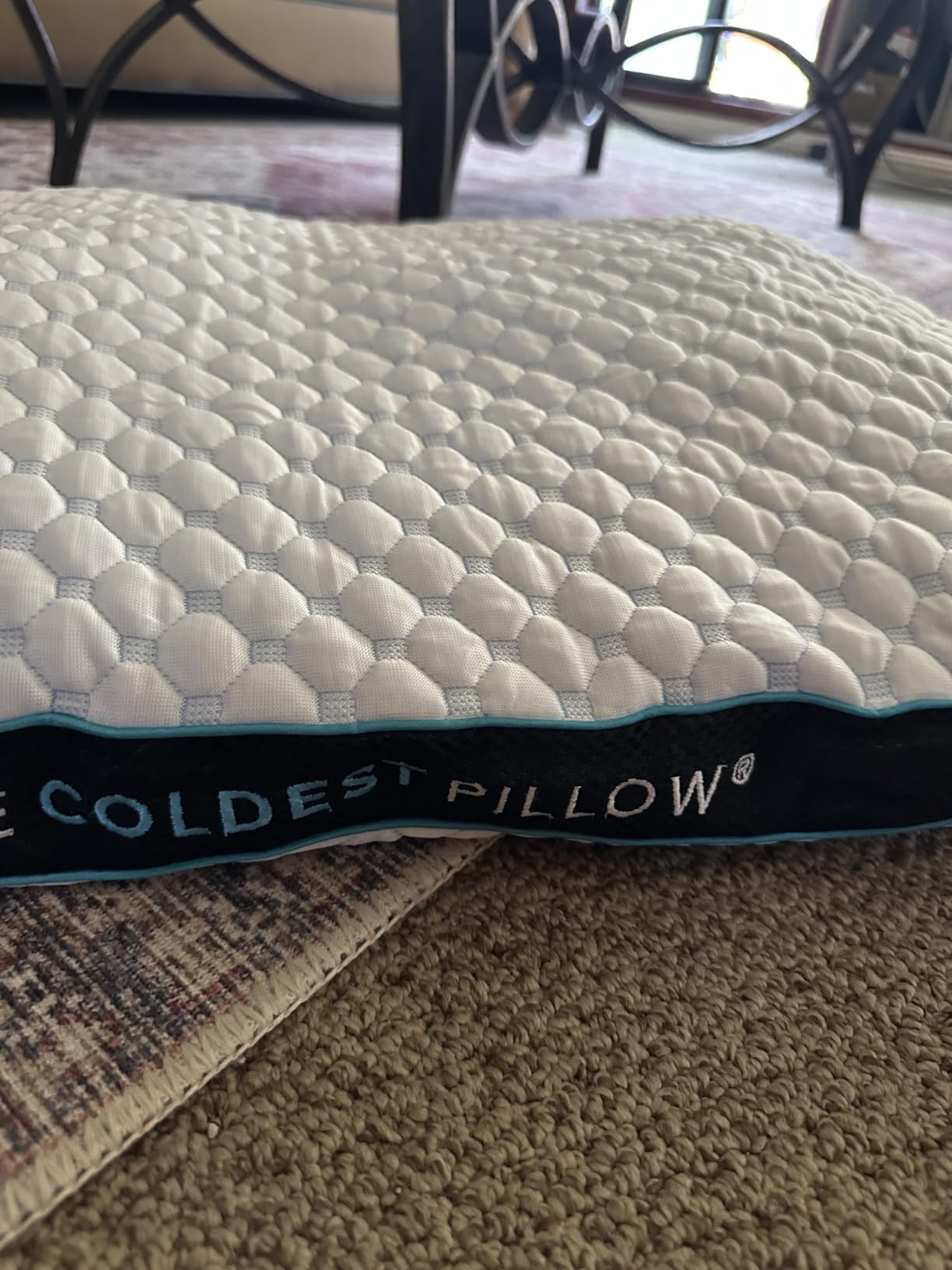 The Coldest Pillow - Adjustable Fill, Washable Cover, and Best for Breathable Cool While Sleeping - Premium (Queen) customer photo 2