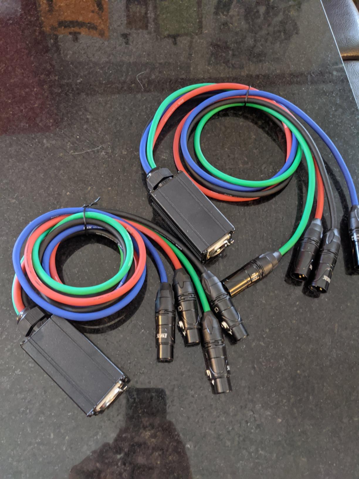 LyxPro XLR Audio and Lighting Snake 4 Channel 3 Pin Multi Network Breakout for Stage and Recording Studio Male - with 3 Feet Cable Connection customer photo 2